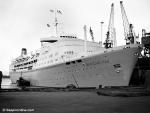 ID 1490 NORTHERN STAR (1962/23983grt/IMO 5257543) berthed alongside the former Kings Wharf, Auckland, New Zealand. This area is now part of the Bledisloe Container Terminal. NORTHERN STAR was scrapped in...